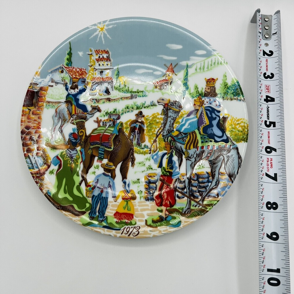 1973 Royal Limoges France Noel The Three Wise Men Collectors Plate - Picture 2 of 3